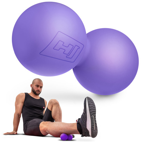 Масажний м'яч  Hop-Sport HS-S063DMB 63 мм violet - фото №2